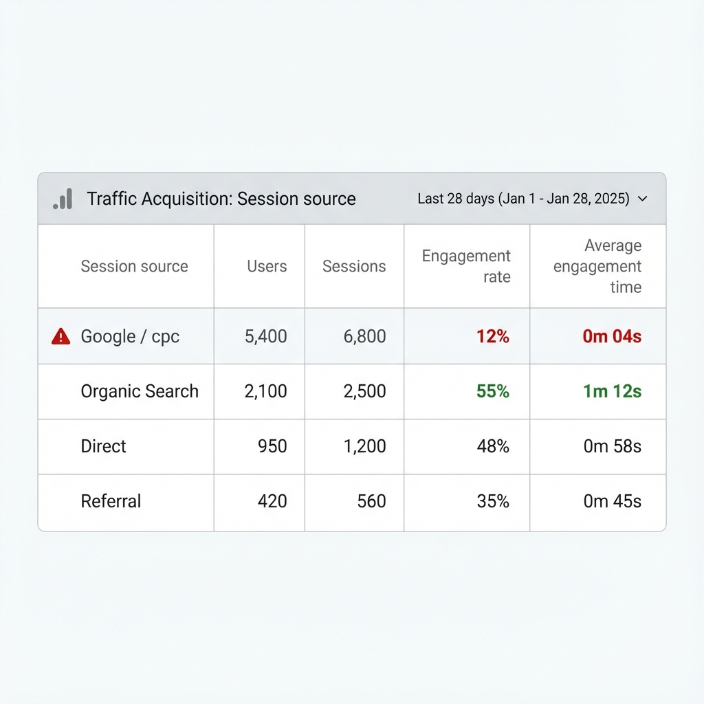 High bounce rate on paid traffic